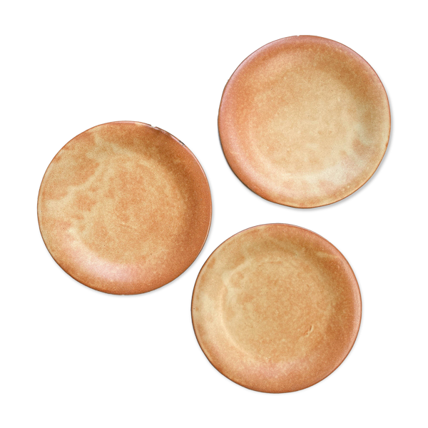 3 Petites Assiettes Vintage en Grès Vallauris