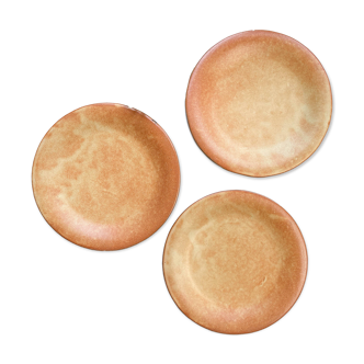 3 Petites Assiettes Vintage en Grès Vallauris