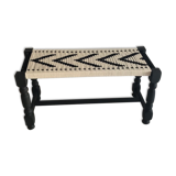 Hand woven indian bench
