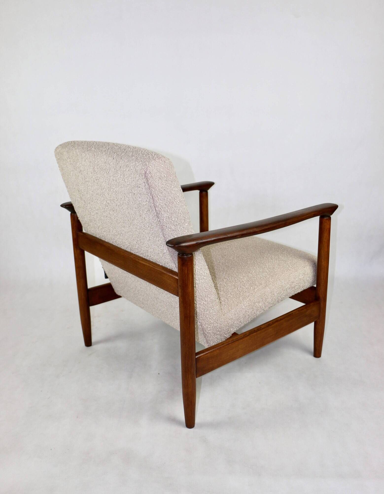 GFM-142 Chair in Beige Bouclé attributed to Edmund Homa, 1970s
