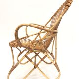 Rohe Noordwolde rattan chair, 1960, Netherlands