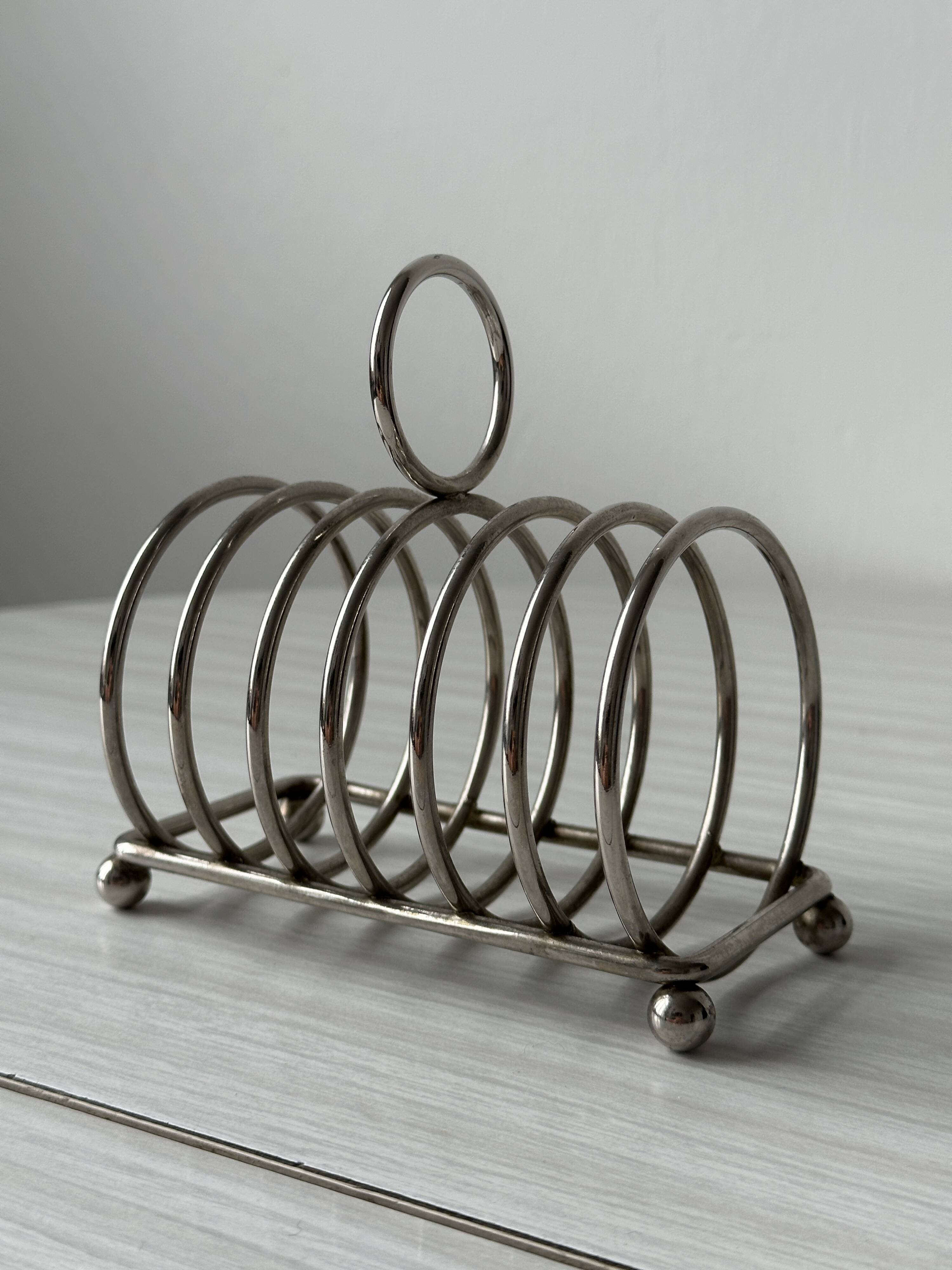 Old metal toast rack