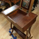 Lyre dressing table in solid Cuban mahogany period Directoire