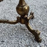 Marble and brass coffee table