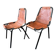 Pair of Metal and Leather Chairs, after Charlotte Perriand for Les Arcs, circa 1960.