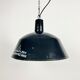 Industrial dark blue enamel pendant lamp from emax, 1960s