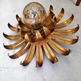 Wall lamp or ceiling light lamp in golden flower