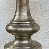 Large vintage patinated metal lamp from the 1970s.