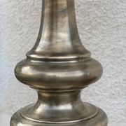 Large vintage patinated metal lamp from the 1970s.