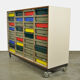 Dutch schoolcabinet with coloured drawers, 1970s