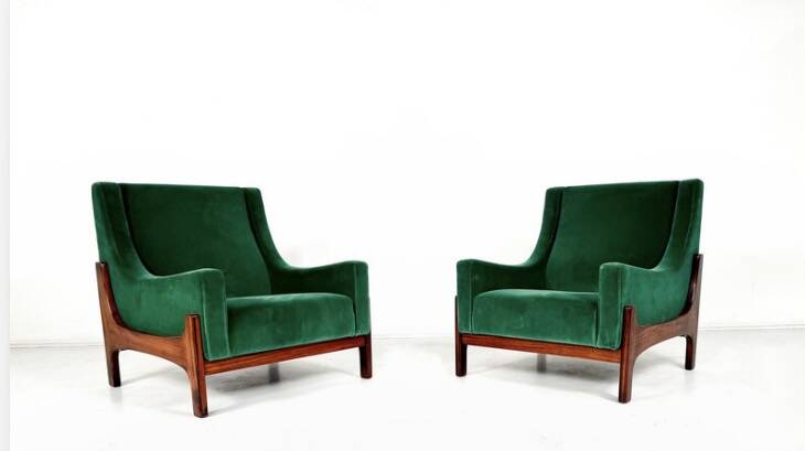 Pair of Mid-Century Italian Armchairs, 1960s