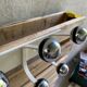 Vintage wall coat rack, Ten hooks, 70s
