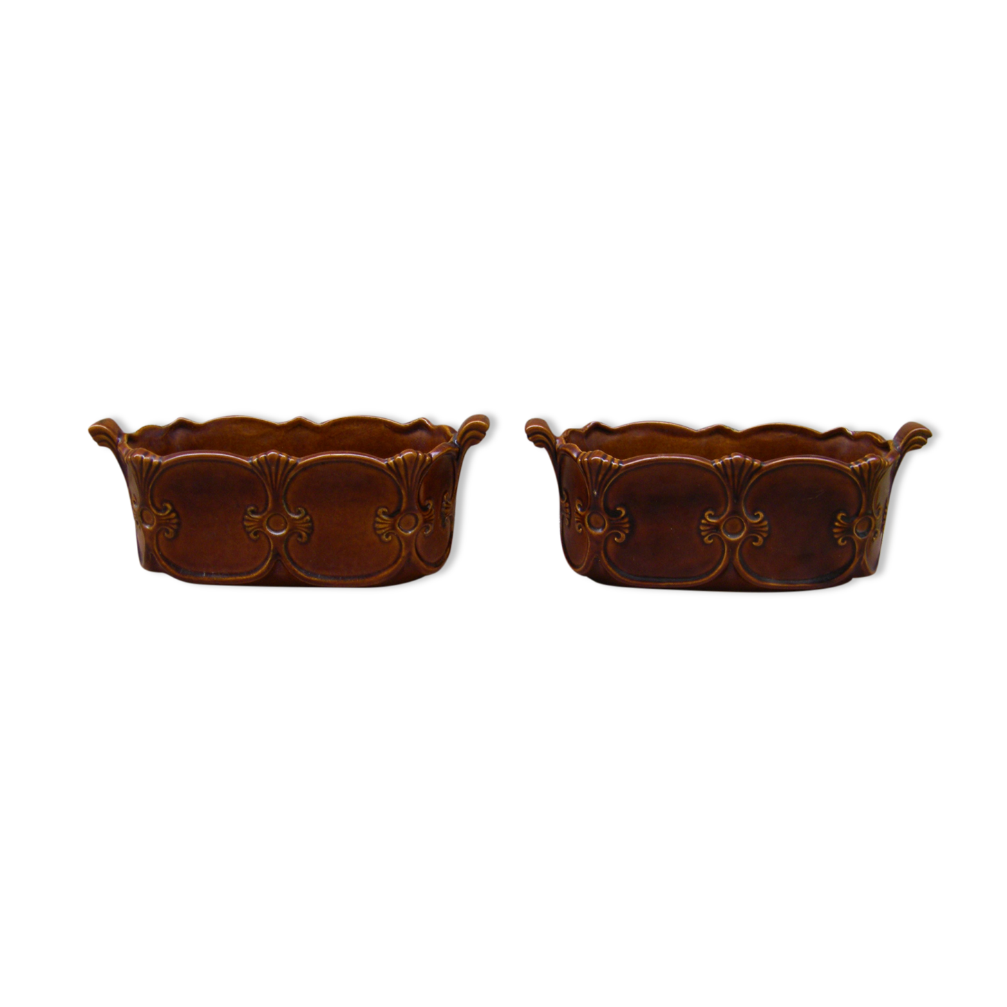 Duo of vintage planters