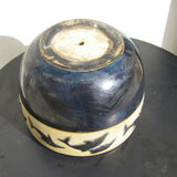 Cache-pot en céramique "décor aux dauphins"