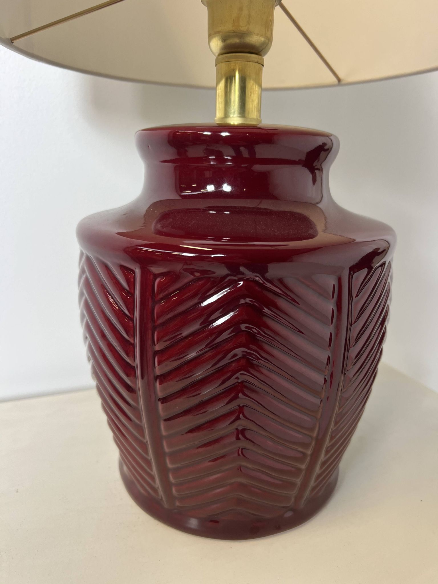Lampe de table en céramique par Tomaso Barbi