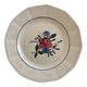 Set of 3 hand-painted dessert plates from Sarreguemines