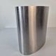 Stainless steel wastebasket by Xavier Féal for Inox Industrie.