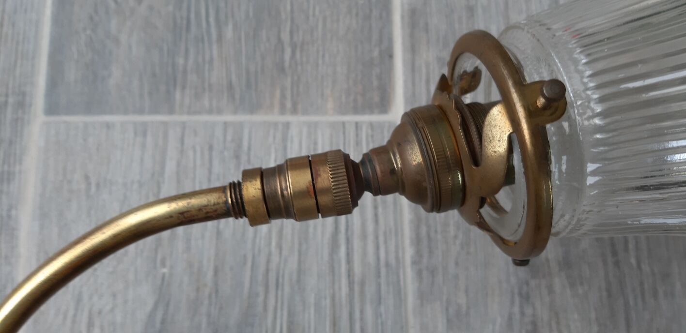 Art deco swan neck lamp