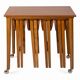 Table and four chairs set by Paul Hundevad