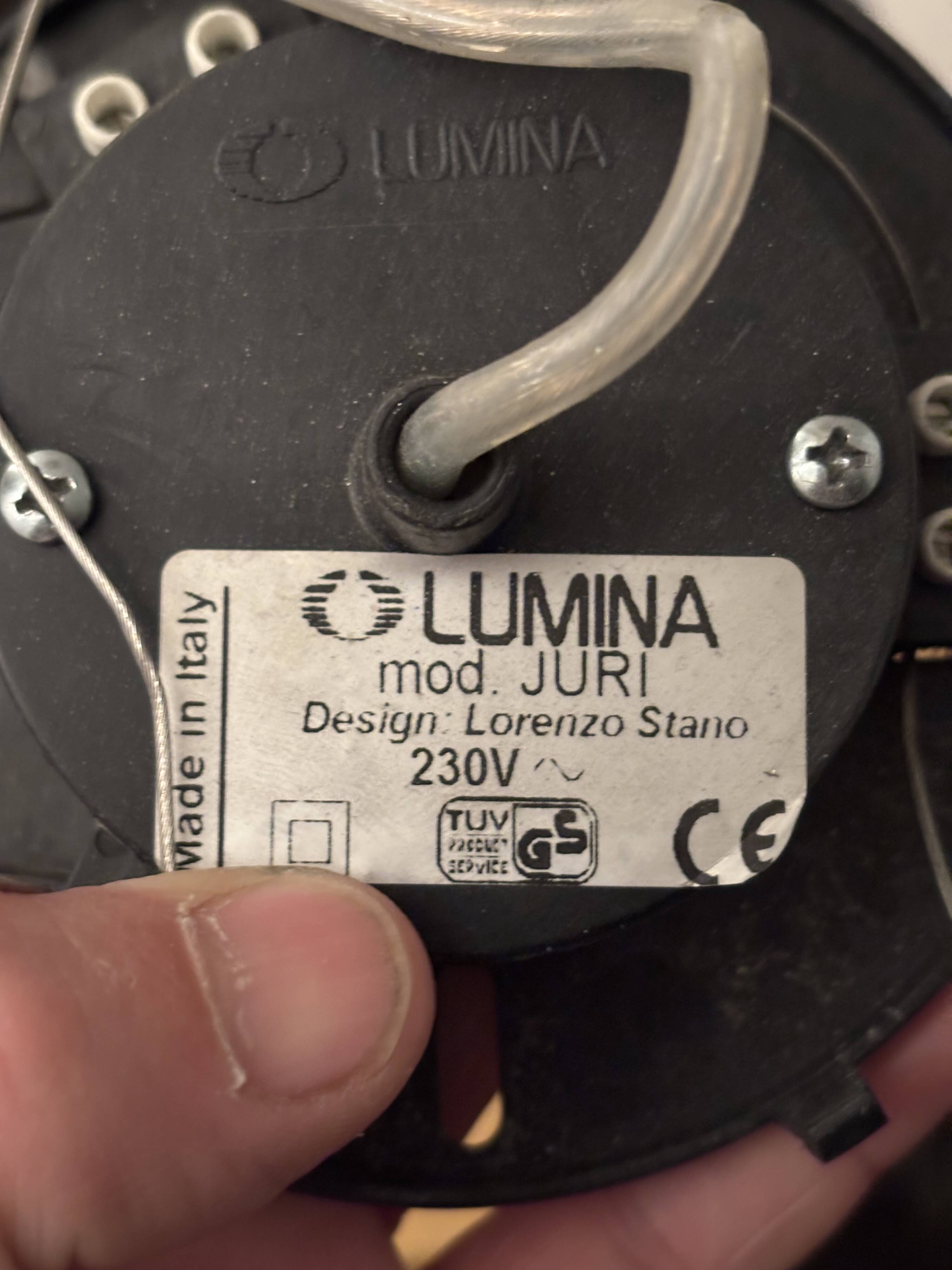 Juri pendant light, Lorenzo Stano, Lumina 1996