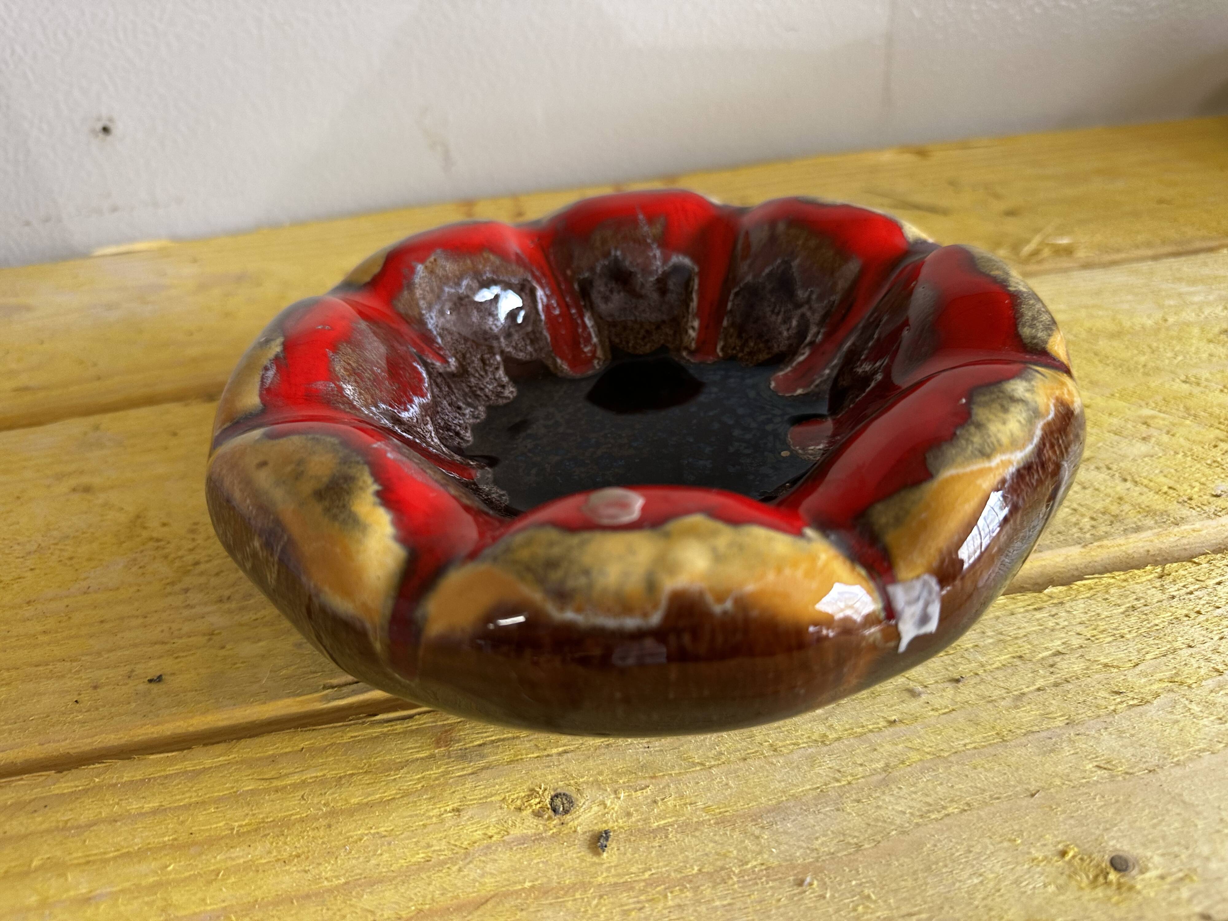 Vintage Vallauris Ceramic Trinket Dish/Ashtray