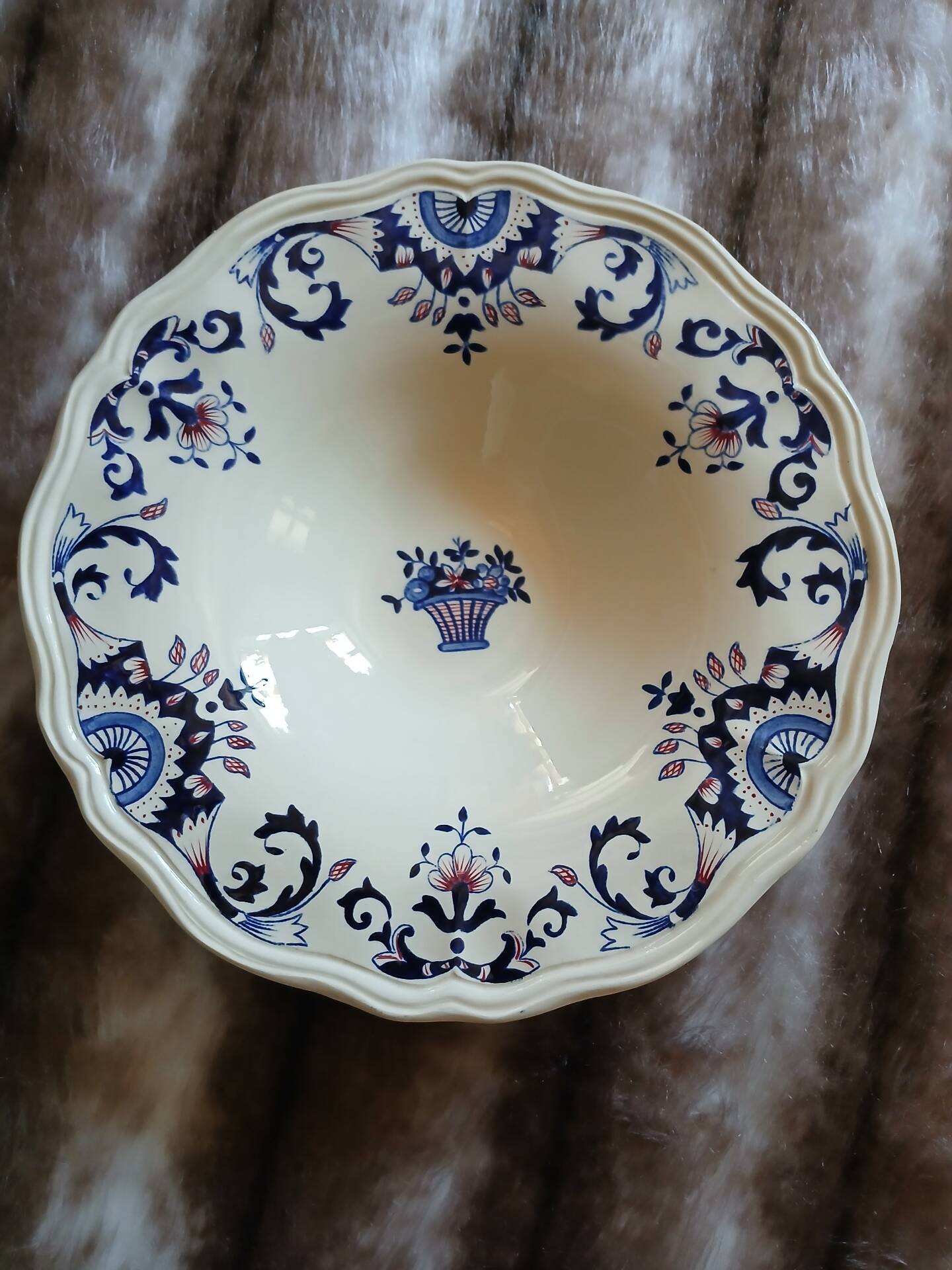 2 antique hollow dishes "Rouennais" from Longchamp