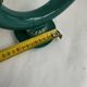 Art Deco candlestick in green and gold glazed ceramic, attributed to Vallauris