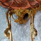 Pair of Napoleon 3 wall lights in copper and brass
