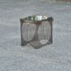 Bedside side table, plexiglass end table Vintage 1970 space age