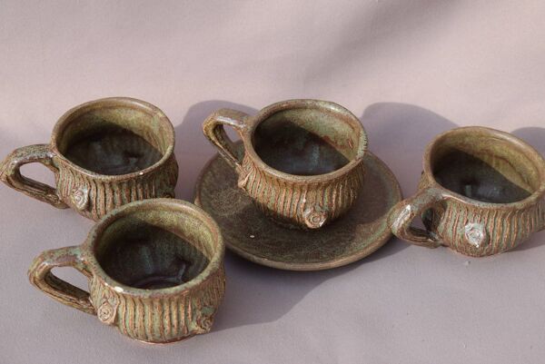 Service à café vintage vallauris ''tronc