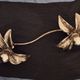 Brass organically shaped double ceiling or wall lights, 1970s