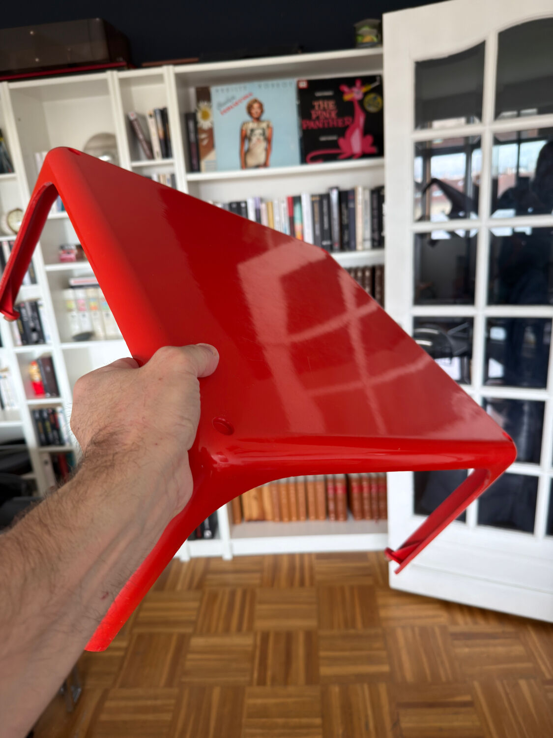 2 stackable tables Demetrio 45 by Vico Magistretti for Artemide