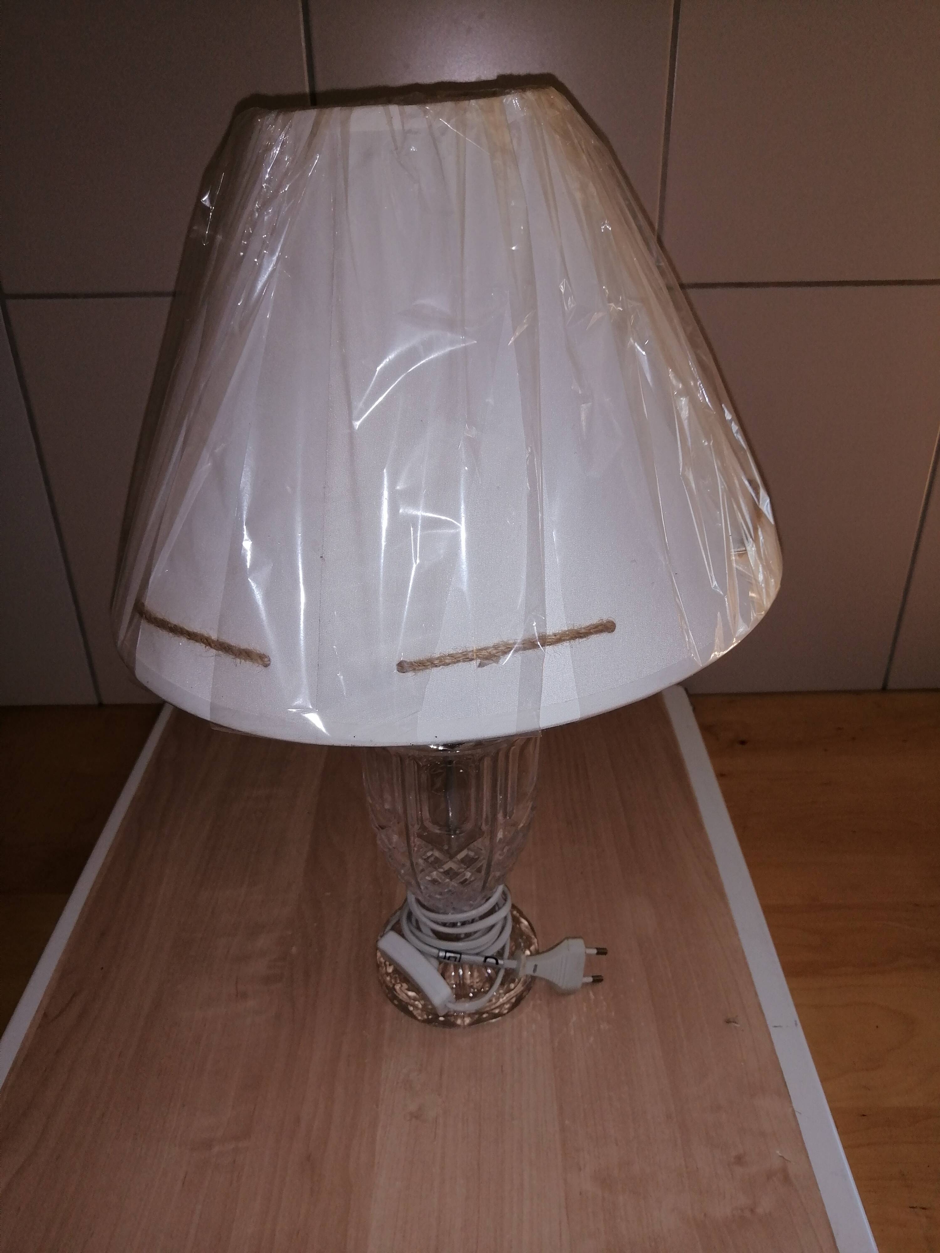 Transparent and white lamp