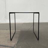 Postmodern perforated metal nesting side table from Ikea, 1980s.