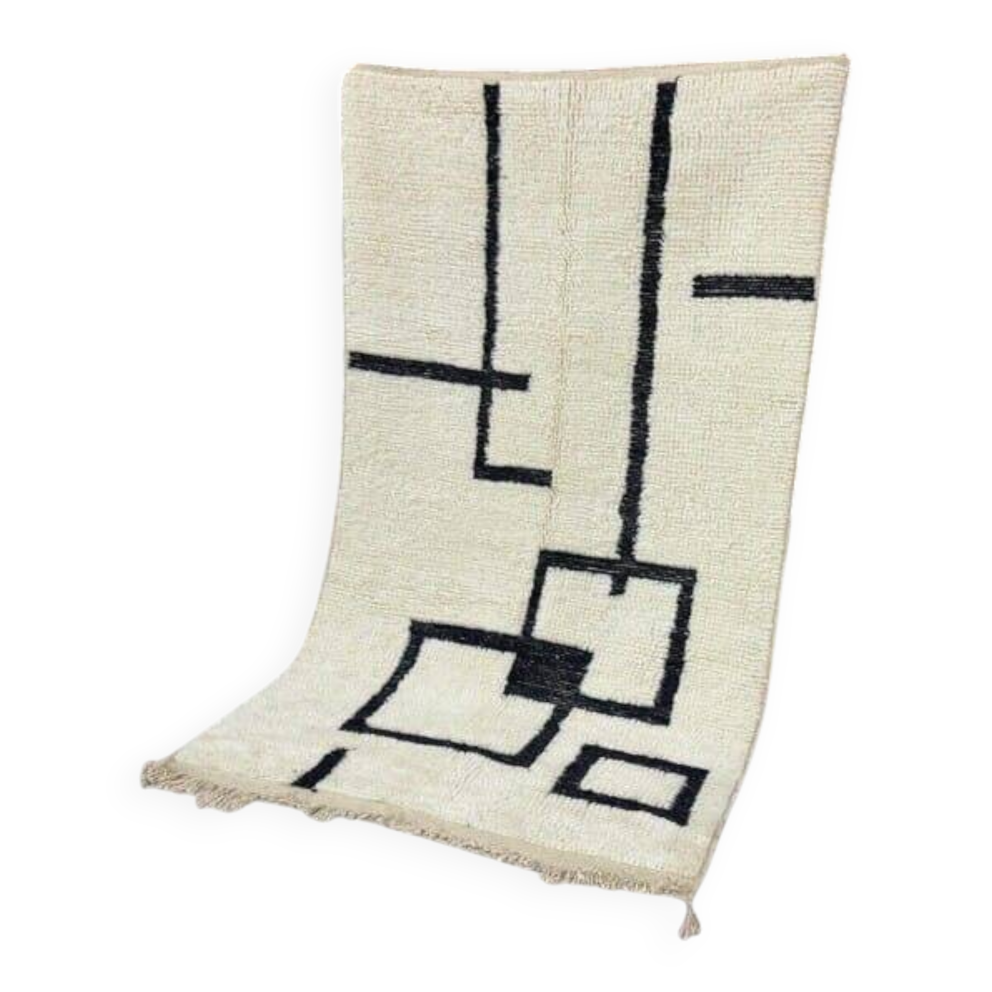 Handmade wool rug size 150 x 250 cm