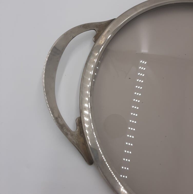 Plateau verre fumé