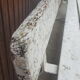 Old school bench white old patina