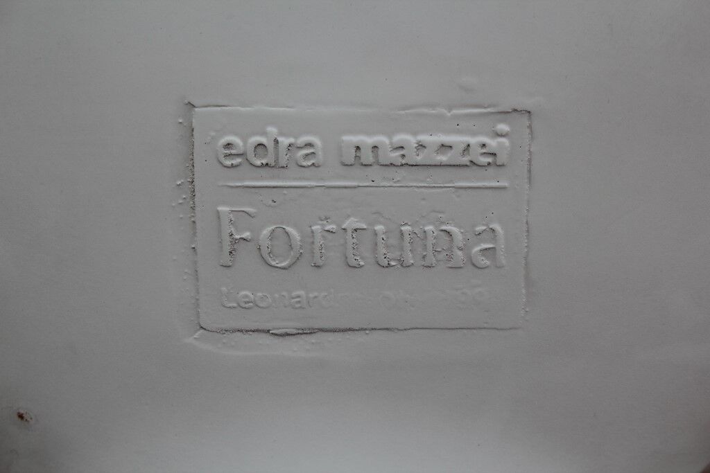 Armchair Fortuna White Leonardo Volpi for Edra Mazzei 1996