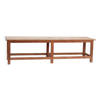 Banc Ancien Indien en Vieux Teck Pièce d’Origine