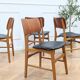 4 Scandinavian teak chairs