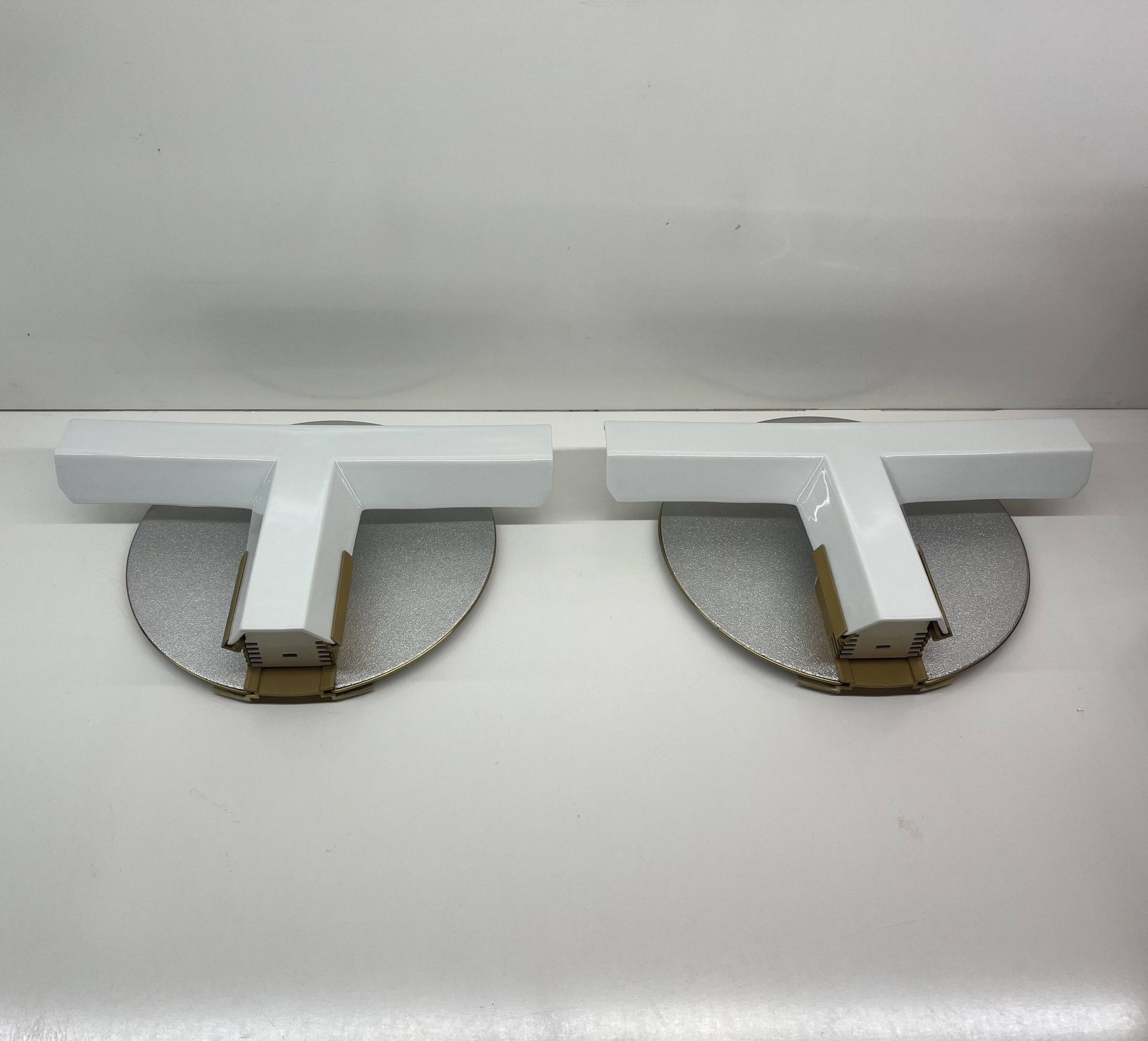 Pair of oti wall lights flos — afra & tobia scarpa — italian design 1970s