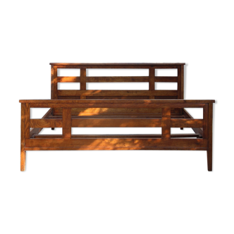 Rene Gabriel's bed solid oak France 1944