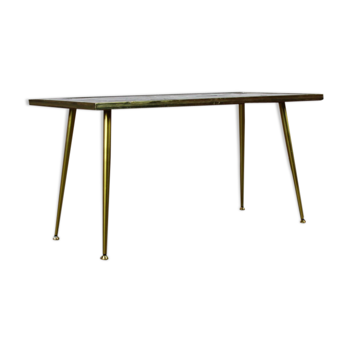 Table basse mid-century avec carreaux de céramique par Denisco