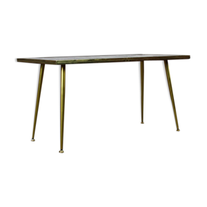 Table basse mid-century avec carreaux