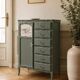 Armoire ancienne Green Smoke – Toile de Jouy .