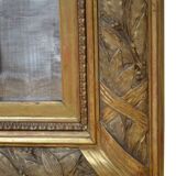 Miroir mural Giltwood du XIXe siècle