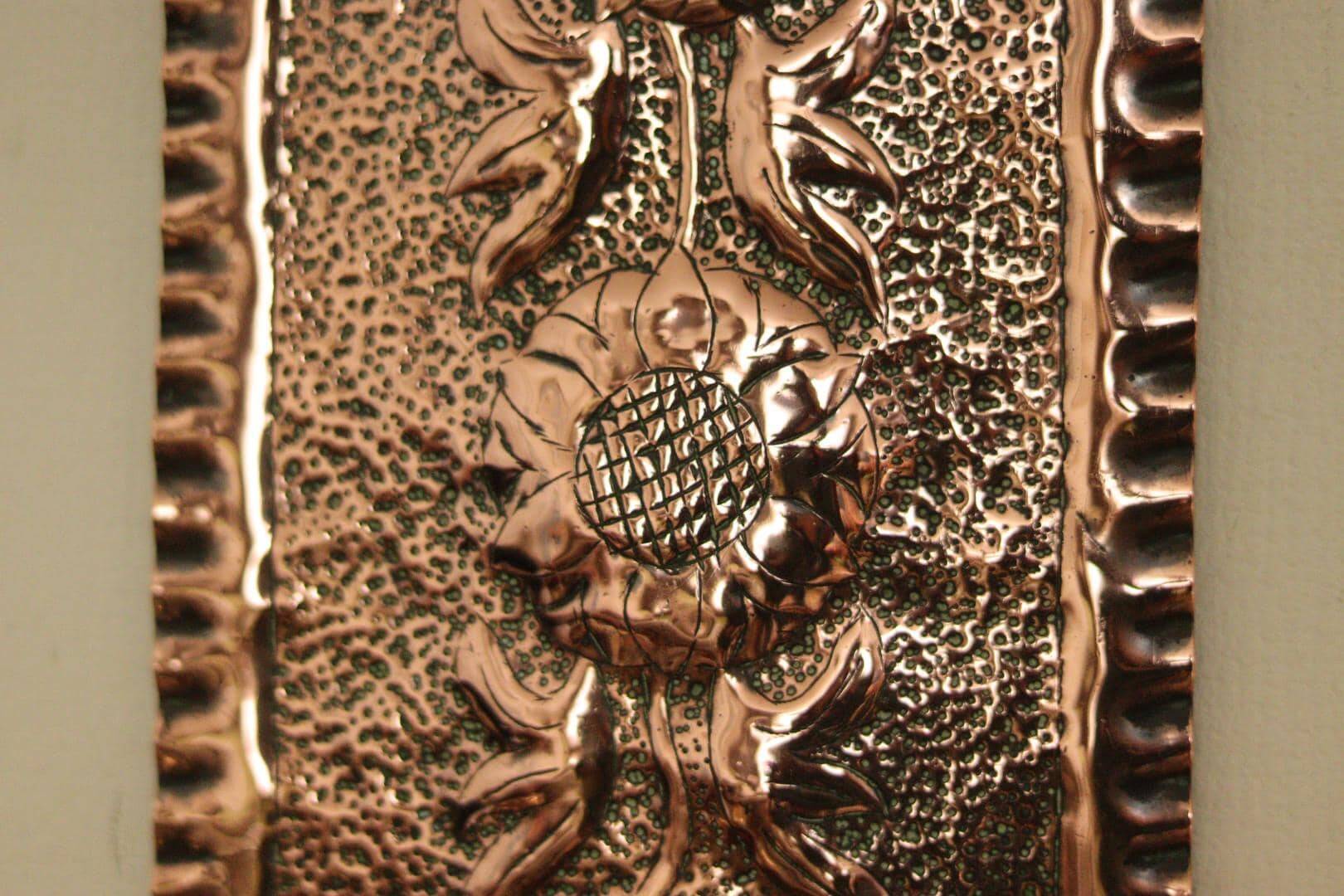 Single mid-century Swedish copper sconce