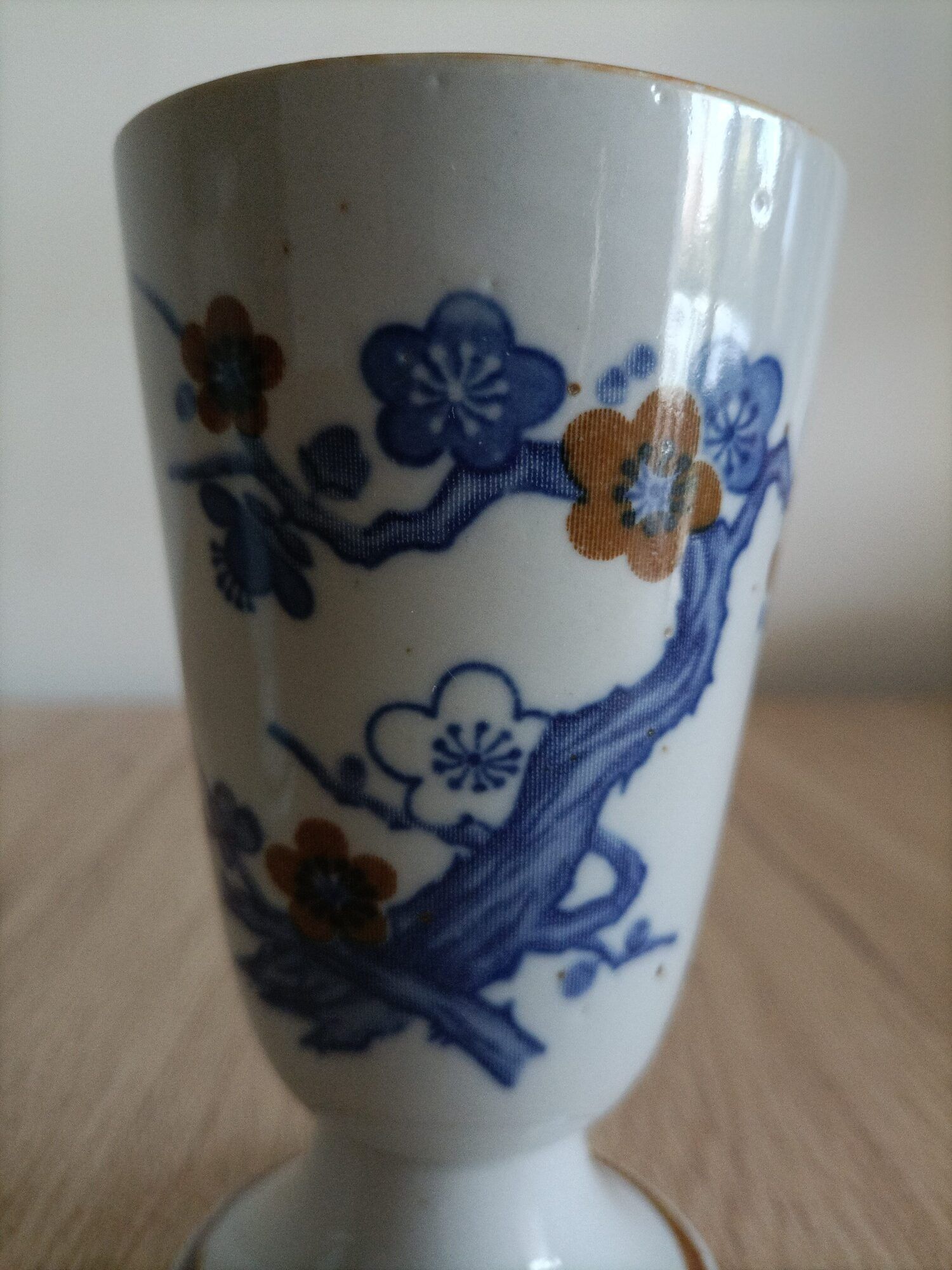 Set of 2 mazagrans art nouveau porcelain ancient China