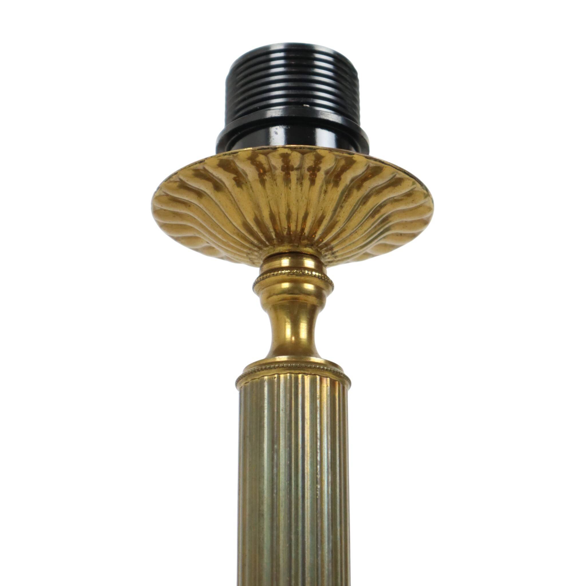 Vintage Brass Table Lamp Mythical Dolphin 41cm