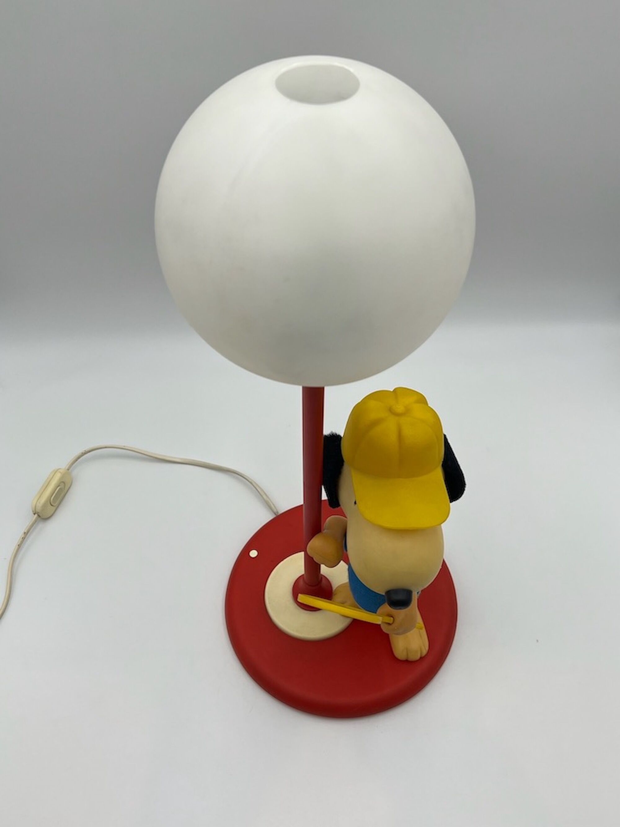 Lampe de table snoopy dog par Nuova Linea zero italie, 80s